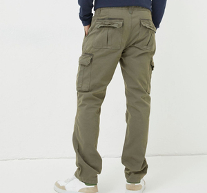 Pantalon cargo pour homme en toile de coton, style tactique, ample, décontracté, pour la randonnée et les activités de plein air, logo personnalisé, vente en gros - Product Image 3