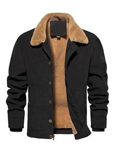 Mens Corduroy Sherpa Trucker Jacket - Product Image 4