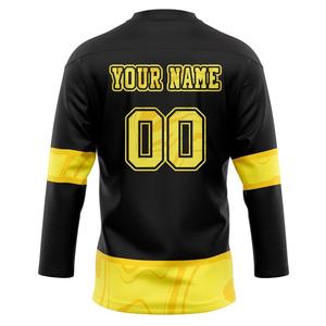 Camiseta de Hockey sobre Hielo, Ropa Deportiva 100% Poliéster, Transpirable, de Secado Rápido, Uniforme de Equipo para Hombre Adulto, Color Personalizado OEM, Bordado 3D - Product Image 6