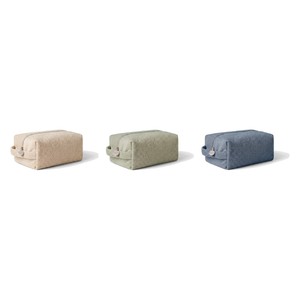 Travel Toiletry <b>Bag</b> Polyester Terry Towelling Water Resistant Lining Custom Logo OEM ODM BSCI Factory - Product Image 4