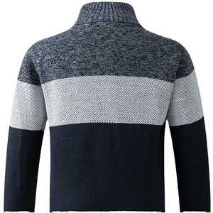 Suéteres de punto tipo lana transpirables y casuales para hombre, de manga larga, con cuello en V, bordados y personalizados para el invierno, al por mayor. - Product Image 1
