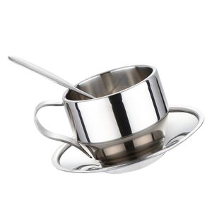 Best Quality Metal Cup And Saucer <b>Set</b> With Elegant Design For Daily <b>Tea</b> Coffee Drinking Experience At Home - Product Image 2