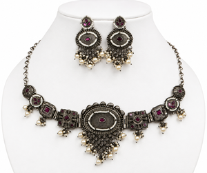 Parure de collier ras-du-cou vintage en laiton plaqué or avec sertissage clos en moissanite, style bohème, pour mariage, fiançailles, anniversaire, amoureux et mariée - Product Image 6