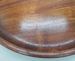 Plateau décoratif en bois de jujube rond de 30 cm, fait main, style rustique, classique et très demandé, idéal pour les desserts. - Product Image 4