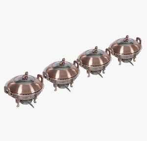 Stainless Steel Round Chafing Dish 2 Qt <b>Buffet</b> Food <b>Warmer</b> Chafer Set for Catering At Cheap Price - Product Image 5