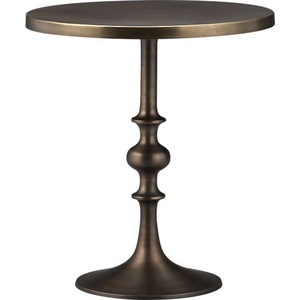 Modern Metal End <b>Table</b> Round Top Side <b>Table</b> Designer Pedestal Base Coffee <b>Table</b> for Living Room Hotel Cafe Use - Product Image 2