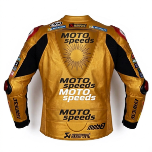 Pol Espargaro MotoCP <b>Racing</b> <b>Jacket</b> Custom Motorsport Vintage Style Cowhide Kangaroo Leather <b>Jacket</b>/Chaqueta - Product Image 2