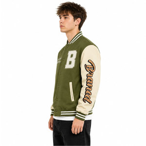 Chaqueta Varsity de Alta Calidad para Invierno, Diseño de Bordado con Logotipo Personalizado, Chaqueta de Béisbol Varsity para Hombre con Cierre, Chaqueta Varsity OEM para Hombre - Product Image 5