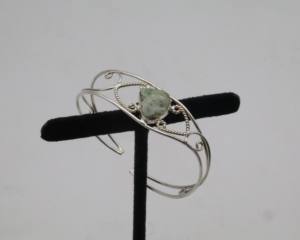 Druzy Cuff <b>Bangles</b> with German <b>Silver</b>, Adjustable Druzy Stone Open Cuff <b>Bracelet</b>, Fashion Gemstone <b>Bangle</b> Jewelry for Women - Product Image 1