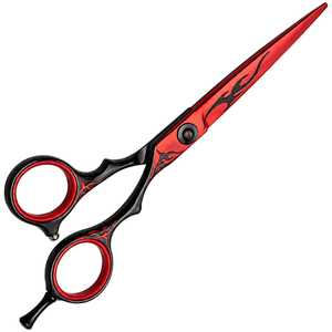 Tijeras para Barba y Bigote de 5'' con Bajo MOQ, Acero Inoxidable, Logotipo Personalizado, Tijeras para Cortar Cabello con Hoja Afilada y Diseño de Llama, para Uso en Salón - Product Image 5