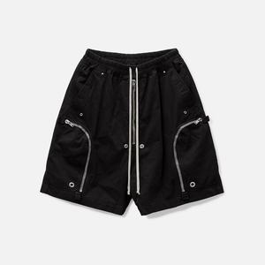 Pantalones Cortos Cargo Negros para Hombre TITAN TREAD WEAR, Cintura Media, Estilo Utilitario, Bolsillos con Cremallera, Ropa de Verano, Impermeables, Mezcla de Poliéster y Algodón - Product Image 1