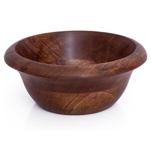 Cuencos de servicio personalizados de lujo modernos naturales hechos a mano de madera de mango sólido respetuosos con el medio ambiente para fiesta Hotel restaurante uso decoración de frutas - Product Image 1