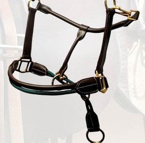 Stylish Equestrian Control <b>Halter</b> with Leather and Rope Durable Design Customizable Color & Logo High Quality QC - Product Image 5