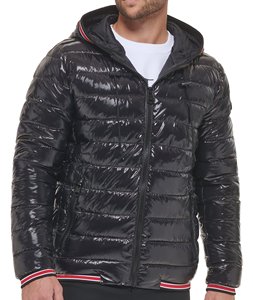 Black color Zipper Closure Waterproof & Windproof Camouflage <b>Pattern</b> Puffer <b>jacket</b> for men latest design new look <b>jackets</b> - Product Image 3