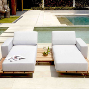 Chaise longue inclinable moderne réglable OEM ODM avec coussin en Teslin durable, siège manuel, garantie 3 ans, pliable et résistante pour patio - Product Image 4