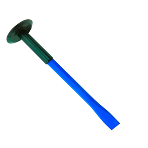 Ciseau de maçon de qualité professionnelle, plat, avec protège-main de sécurité et poignée en caoutchouc, pour la construction et la rénovation - Product Image 4