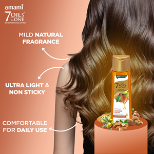 Aceite Capilar de Almendras Emami 7 Aceites en Uno - 200ml |   Mezcla Herbal 100% Natural Enriquecida |   Fórmula para el Control de Daños |   Sin Petrolato - Product Image 3