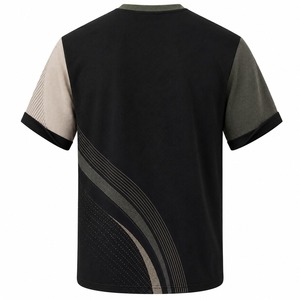 เสื้อยืดผู้ชายคอกลมทรงโอเวอร์ไซส์ ผ้าโพลีเอสเตอร์ผสมคอตตอน ระบายอากาศได้ดี เป็นมิตรต่อสิ่งแวดล้อม แห้งเร็ว แขนสั้น สไตล์ไฮสตรีท รับผลิตตามสั่ง MOQ ต่ำ ขายส่ง - Product Image 6