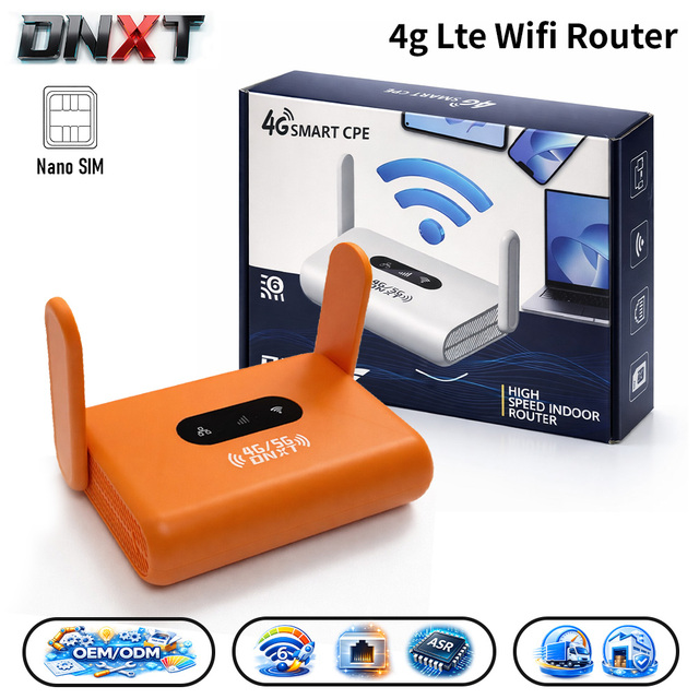 DNXT Wifi Modem WiFi6 300Mbps 4g Lte Wifi Router ASR1803 Routeur Wifi Avec Carte Sim CAT4 USB Type-C Mini Wi-fi for Office Use