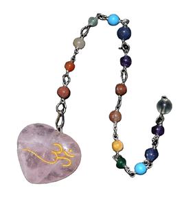 Pendule en cristal Rose naturel, vente en gros, pendule de guérison pour radiesthésie - Product Image 1