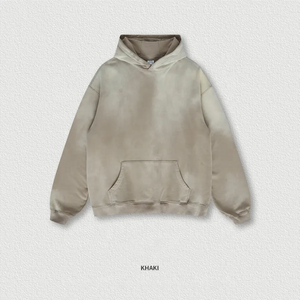 Sweats à capuche pour hommes imprimés sweat à capuche unisexe uni de haute qualité en coton organique décontracté lavé à l'acide vente en gros - Product Image 4