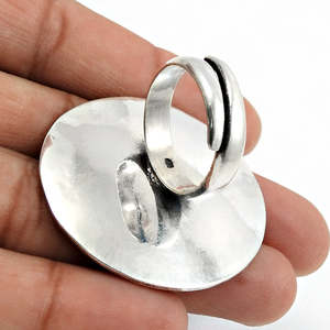 Wholesale Bohemian Style <b>Adjustable</b> <b>Ring</b> Made From 925 Solid Sterling <b>Silver</b> Handmade Classic Jewelry For Festivals & Wedding - Product Image 3