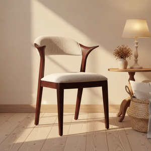 Chaise de salle à manger Dero Outdoor en teck massif, style mid-century modern, pour l'intérieur et l'extérieur. - Product Image 3