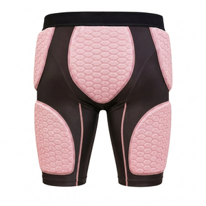 Shorts de protection et de compression rembourrés roses tendance pour adultes, pour le football américain, résistants aux chocs, respirants, vêtements de sport, OEM - Product Image 2
