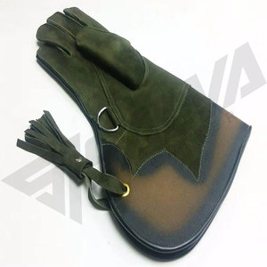 Gants d'entraînement de fauconnerie de qualité supérieure, compatibles écran tactile, sûrs pour le sport, meilleur équipement de chasse, prix abordable, en cuir, faible MOQ - Product Image 3