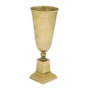 Vase en aluminium doré de style moulé, moderne et luxueux, pour décoration de mariage, couleur et taille personnalisables, best-seller, pour fleurs et décoration intérieure - Product Image 1