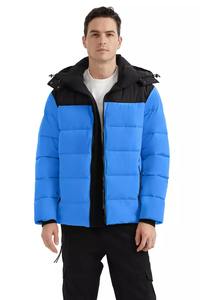 Nouvelle conception, veste matelassée à col montant écologique fabriquée au Pakistan, logo brodé personnalisé, couleurs unies pour hommes - Product Image 6