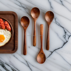 ช้อนไม้ขนาดเล็กเครื่องใช้บนโต๊ะอาหารจากอินเดียแบบธรรมชาติใช้ในครัวทำกาแฟมาใหม่คุณสมบัติที่ยั่งยืน - Product Image 4