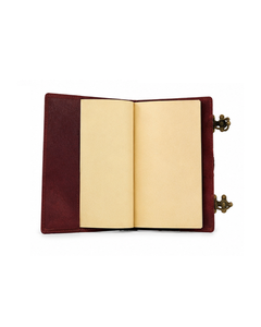Leather Bound Journal Notebook <b>Lock</b> Closure Travel <b>Diary</b> Writing Sketchbook Classic Leather Journal Notebook Gemstone Closure - Product Image 3