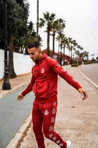 Conjuntos Deportivos para Hombre con Logotipo Personalizado, Nuevo Estilo Brillante, Traje Deportivo de Poliéster Negro, Talla Grande para Adultos, para Uso en Invierno - Product Image 3