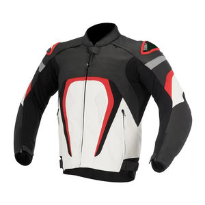 Chaqueta de Cuero para Motocicleta Personalizada OEM, Chaqueta de Motociclista con Armadura CE, Equipo de Protección para Motociclismo Deportivo - Product Image 3