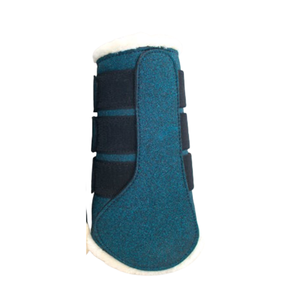 Botas de Protección para Patas de Caballo de Calidad Premium con 3 Correas Ajustables y Almohadillas Resistentes a Impactos, Botas de Protección con Brillo para Caballos - Product Image 6