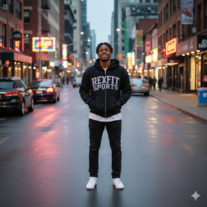 Services OEM Nouveaux sweats à capuche streetwear en gros, les plus demandés par les clients, avec strass sur toute la surface et broderie effet vieilli, à fermeture éclair - Product Image 3