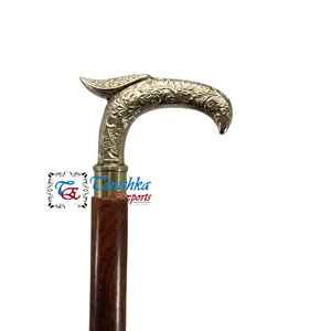 Bastón Plegable de Madera de Lujo, Portátil, de 3 Secciones Ajustables, con Mango de Latón, Ligero y Ambidiestro, para Senderismo - Product Image 4