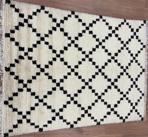 Alfombra Elegante Hecha a Mano con Nudos, Alfombra de Lana Gruesa para Piso, Decoración Contemporánea para el Hogar - Product Image 3