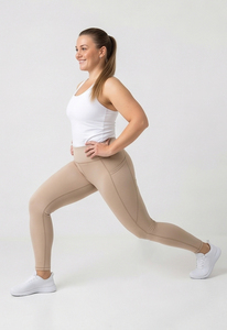 Leggings de sport grande taille pour femmes, écologiques, personnalisables avec logo, à compression, séchage rapide, pour yoga et fitness - Product Image 3