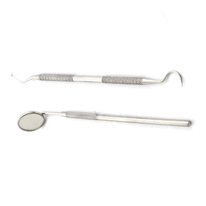 Dental Examination Set 3 Piece Kit Dental Mirror Probe Tweezers Blue Surgical <b>Instruments</b> CE ISO Certified By Grip Surgical - Product Image 2