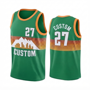 Camiseta de Baloncesto Personalizada para Hombre, con Números y Nombres del Equipo, Transpirable, de Malla, Cuello en V, Sin Mangas, de Secado Rápido, con Estampado Sublimado - Product Image 1