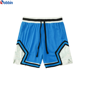 Shorts de sport d'été pour hommes, personnalisables, en maille polyester unie, pour la gym, le basketball et la plage, avec taille élastique - Product Image 5