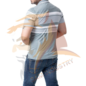 Approvisionnement direct d'usine, polos pour hommes de haute qualité, nouvelle arrivée, respirants, manches courtes, tricotés, 100% coton, t-shirts d'été - Product Image 6