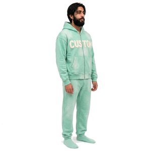 Sudadera con capucha estilo streetwear para hombre, personalizada, de algodón grueso, producción de marca privada, para compradores estadounidenses - Product Image 2