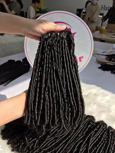 Unprocessed Virgin 100% Vietnamese Human Hair <b>Curly</b> <b>Bundles</b> Weft With Wholesale Price From Factory Hair Extensions - Product Image 5
