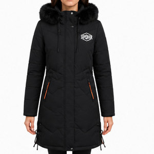 Chaqueta Parka Térmica Impermeable para Mujer con Tela de Poliéster Resistente, Diseño Cortavientos y Cintura Ajustable - Product Image 1