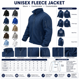 Fabricante de Chaquetas de Forro Polar con Múltiples Bolsillos, Unisex, Cierre Completo, Cálidas, con Bolsillos con Cremallera, Proveedor de Chaquetas Casuales - Product Image 2