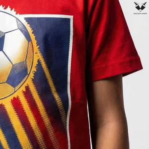 เสื้อยืดเด็กผู้ชายผ้าฝ้ายออร์แกนิคเป็นมิตรกับสิ่งแวดล้อม เนื้อผ้านุ่ม ระบายอากาศได้ดี เสื้อยืดเด็กเรียบง่าย รับทำแบรนด์ สินค้าคุณภาพดี เสื้อเด็กผู้ชายสำหรับฤดูร้อน - Product Image 4