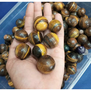 Esferas de Cristal de Ojo de Tigre Ecológicas al por Mayor, Figuras de Piedras Preciosas Naturales Hechas a Mano, Cristales Decorativos de Feng Shui para Sanación - Product Image 2
